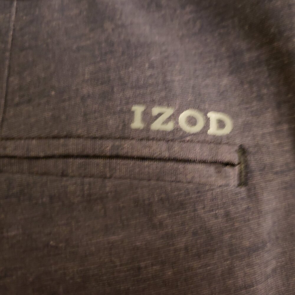 IZOD Golf Men's Straight Flat Front Dark Blue Classic Fit Shorts New NWT Size 36 - Picture 3 of 6